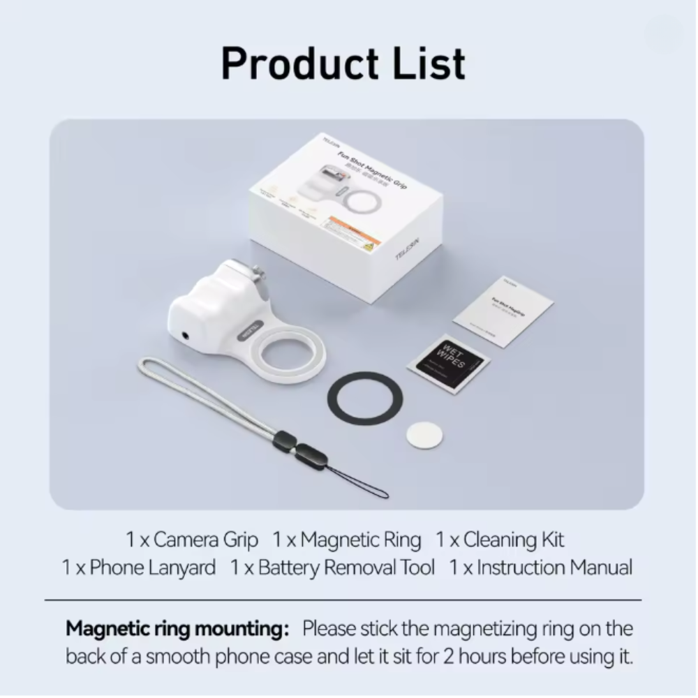 Magnetic Camera Grip for iPhone & Android