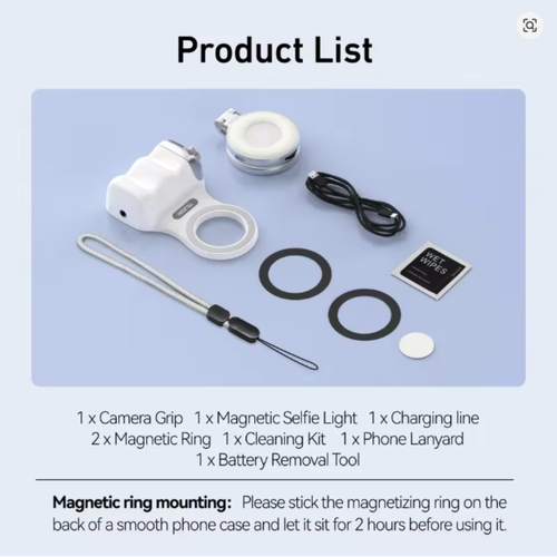 Magnetic Camera Grip for iPhone & Android