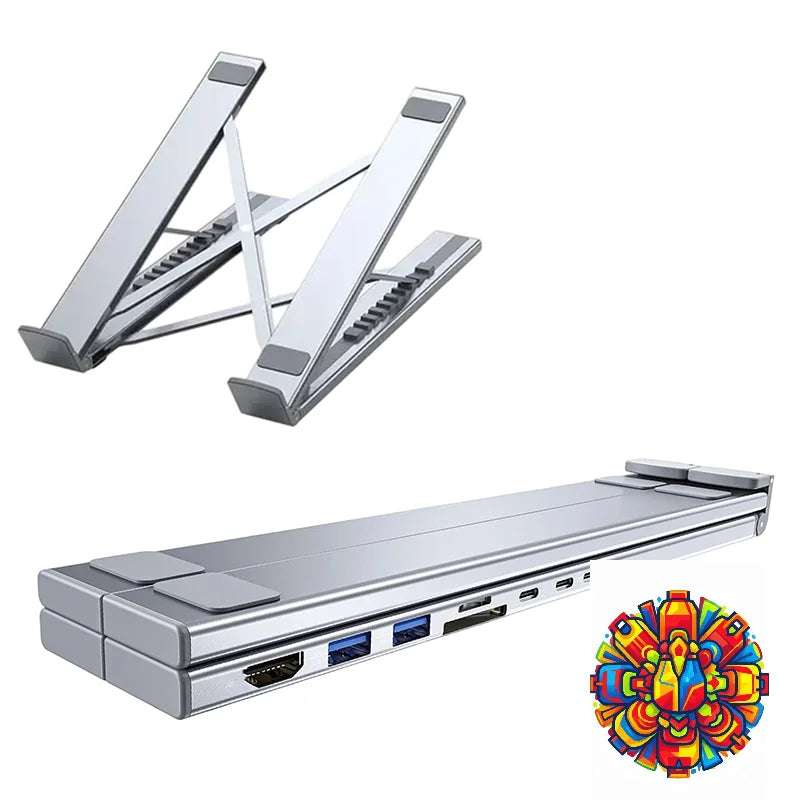 HubPro™ 8-in-1 Dock Stand 💻 — Expand Ports, Elevate Comfort