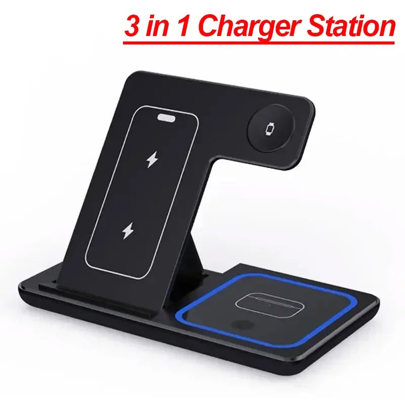 3-IN-1 Foldable Wireless Charging Station