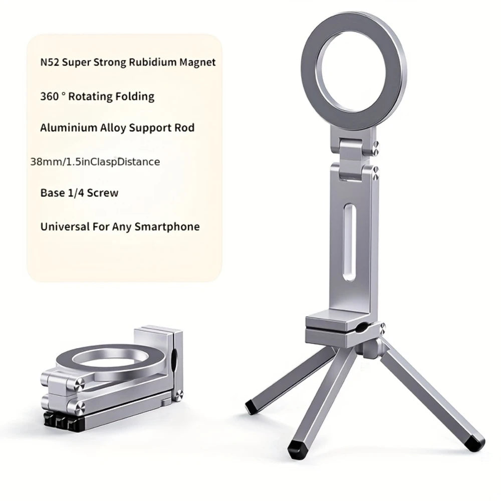 SnapStand™ Magnetic Tripod 🧲📱