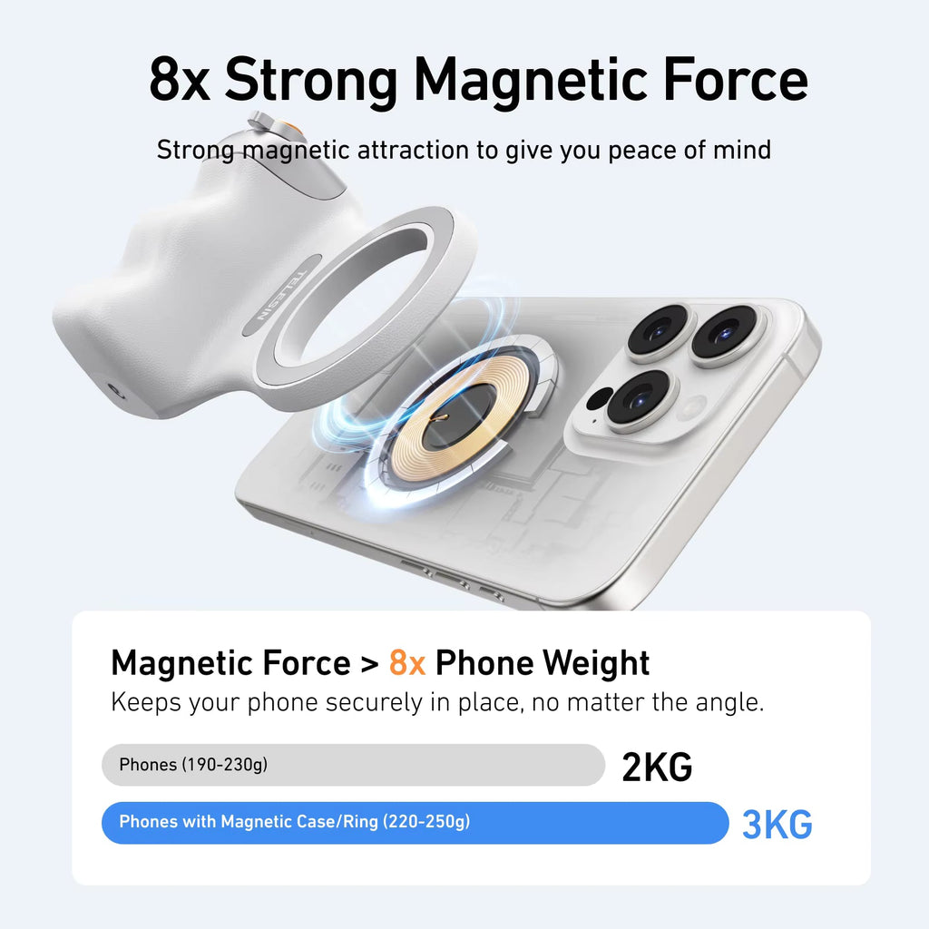 Magnetic Camera Grip for iPhone & Android