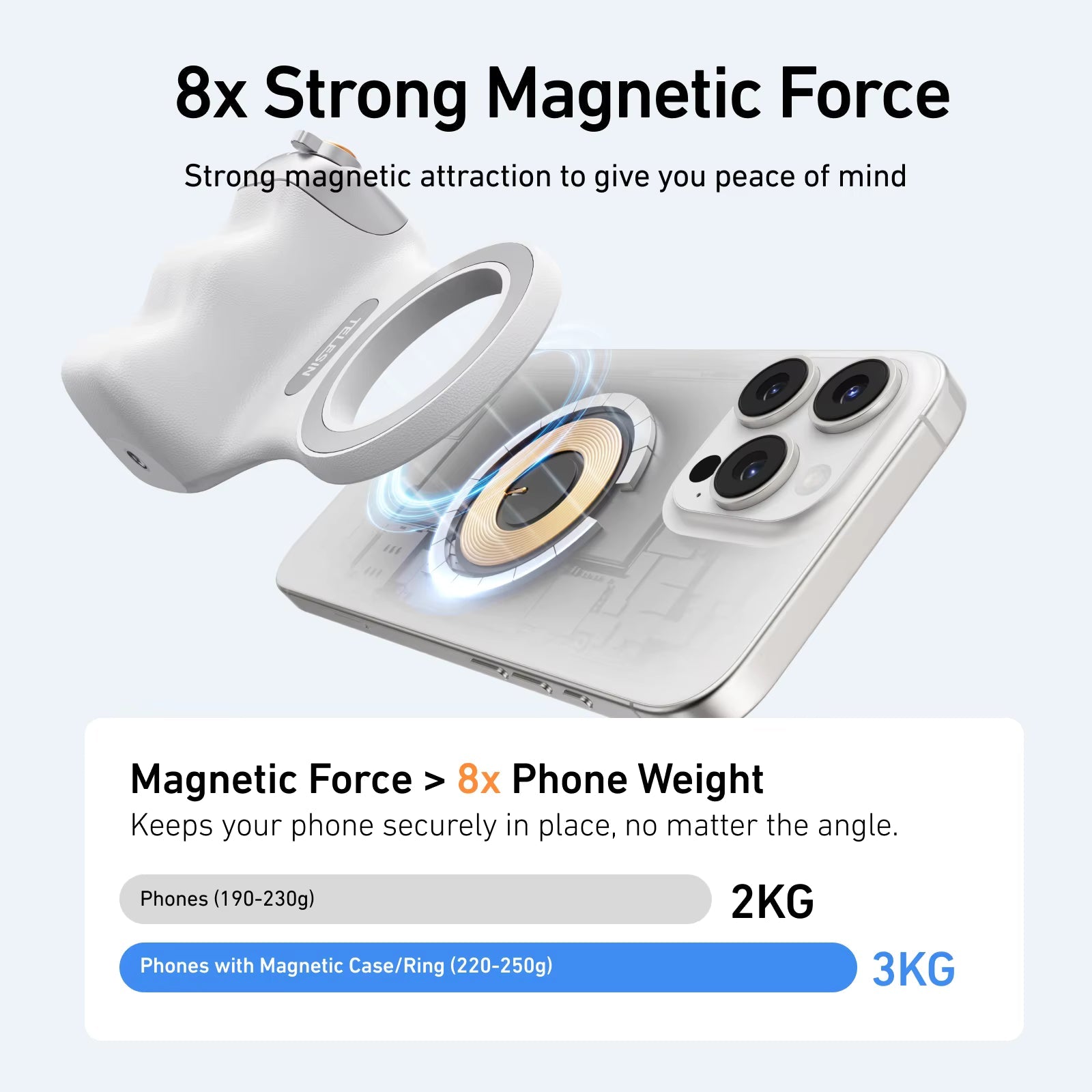 Magnetic Camera Grip for iPhone & Android