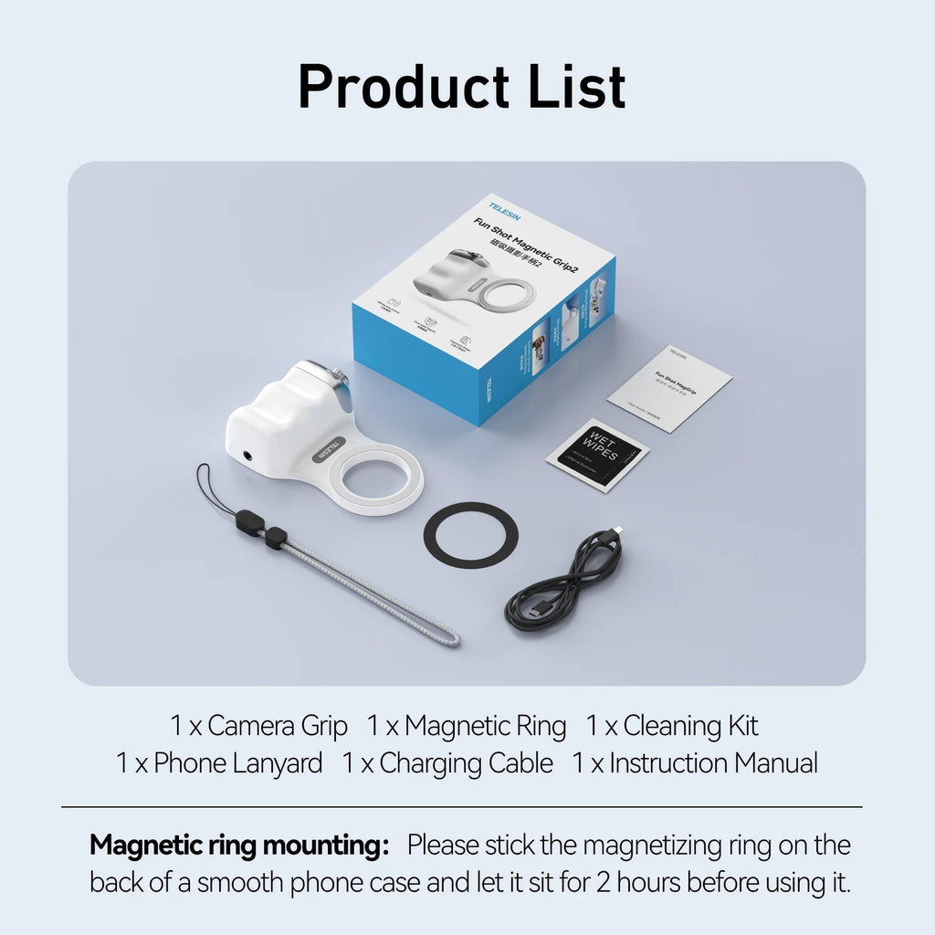 Magnetic Camera Grip for iPhone & Android
