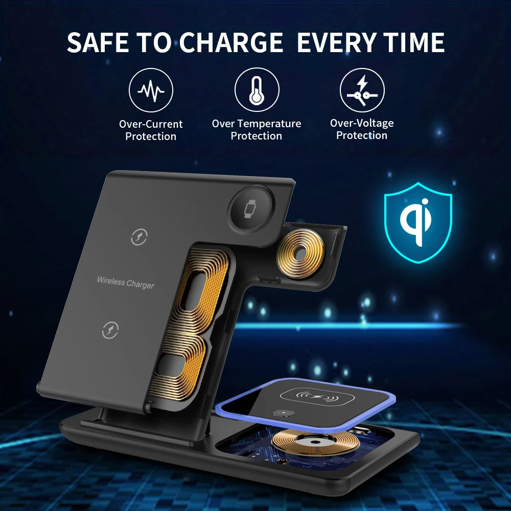 3-IN-1 Foldable Wireless Charging Station