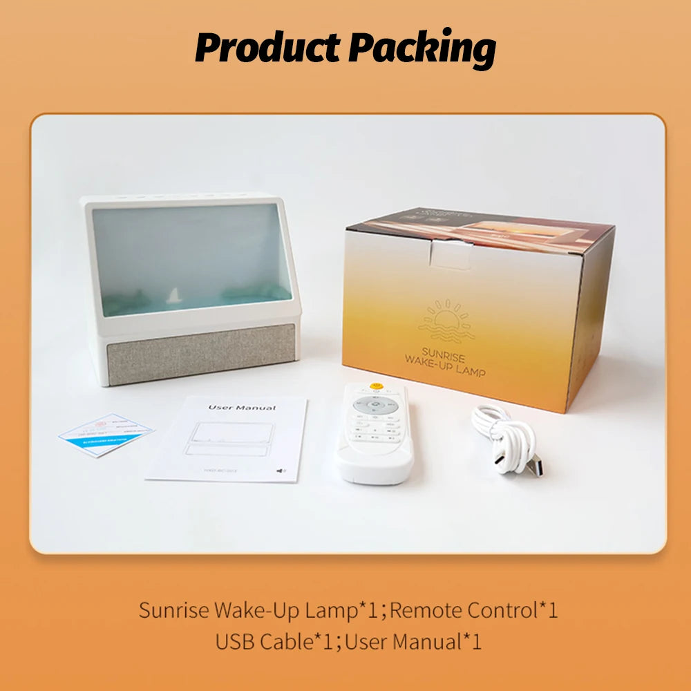 Wake-Up Lamp Sunrise Light & Soothing Sleep Sounds
