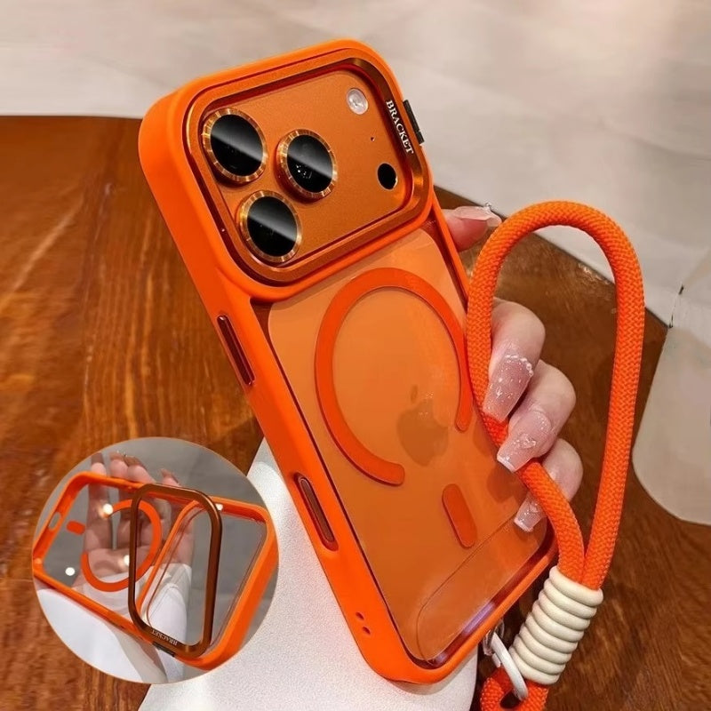 New Camera Bracket For Magnetic Case for iPhone With Wrist Strap